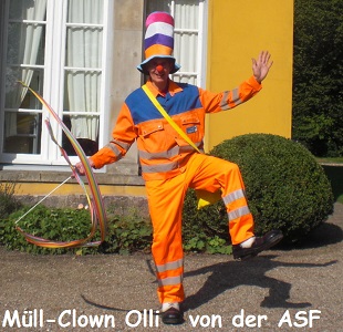 Abfallwirtschaft Schleswig-Flensburg ASF Müllclown Müll-Clown